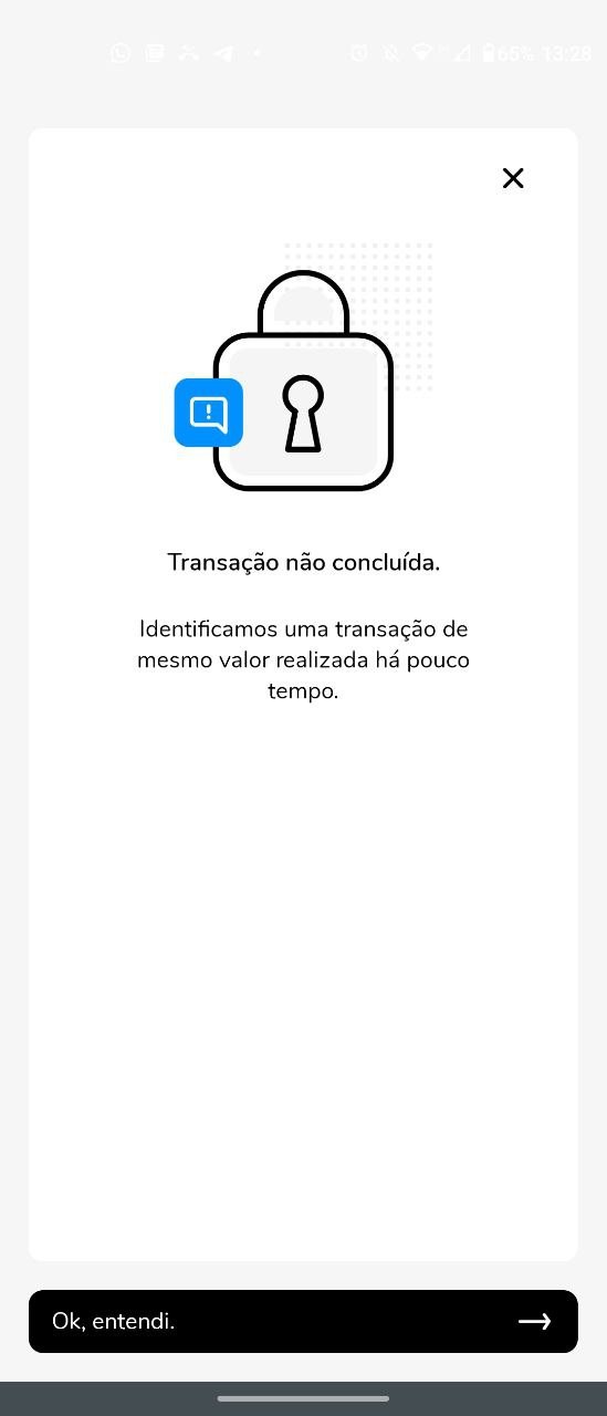 O alerta que segura o pagamento duplicado